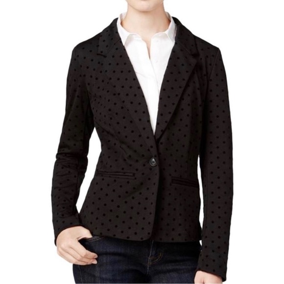 Kensie Polka Dot Blazer Jacket NWT - Picture 1 of 4